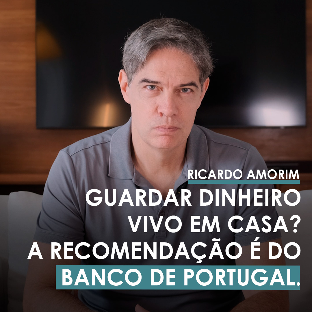 Shot Econômico #403 – Guardar dinheiro vivo em casa? A recomendação é do Banco de Portugal.