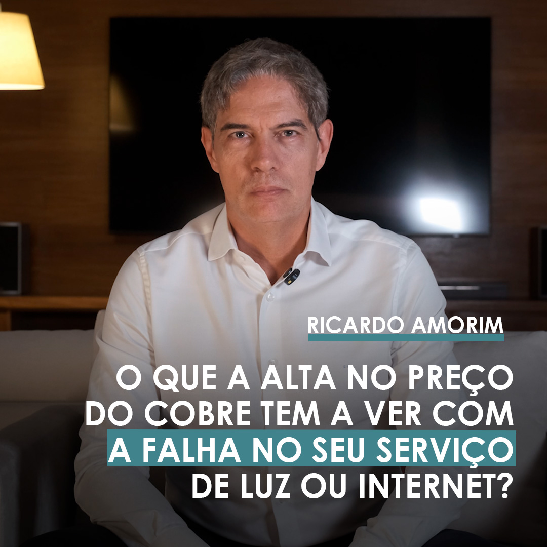 Shot Econômico #458 – O que a alta no preço do cobre tem a ver com a falha no seu serviço de luz ou internet?