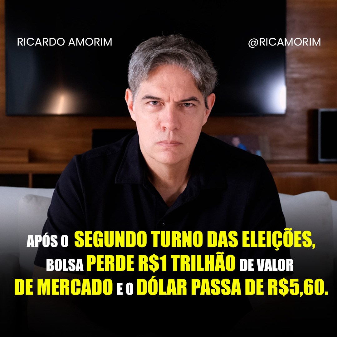 Shot Econômico #626 – Após o segundo turno das eleições, bolsa perde R$1 trilhão de valor de mercado e o dólar passa de R$5,60.